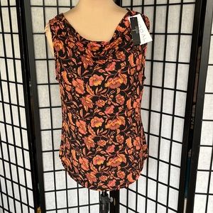 Tahari flowered shell top. Large